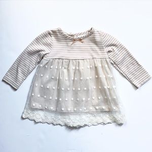 The Little Lovely Striped Lace Dress
